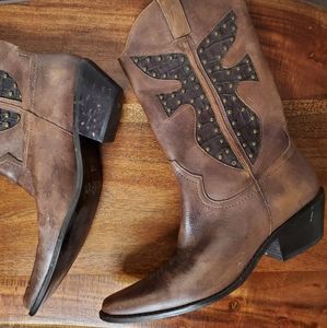 Free People Matisse Studded Cowboy Boots